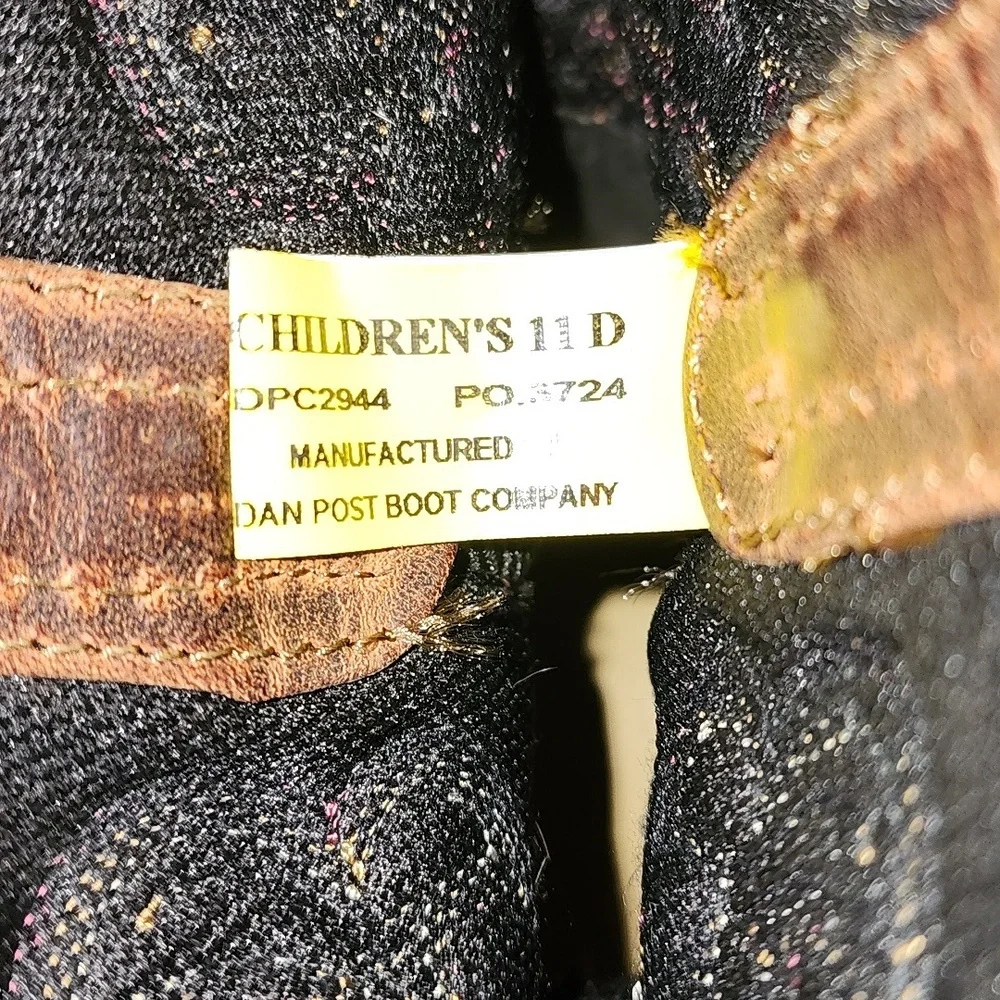 Dan Post Black and Brown Western Boots